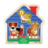 Melissa & Doug 2055 Pet Animals Knob Wooden Puzzle