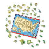 Melissa & Doug USA Map Sound Puzzle - Wooden Puzzle With Sound Effects (40 pcs)