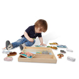Melissa & Doug Wooden Animal Picture Puzzle Boards with Chunky Wooden Animal Playpiece (24 Pcs) Toy