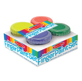 Melissa & Doug Finger Paint Set (4 pcs) - Red, Yellow, Blue, Green