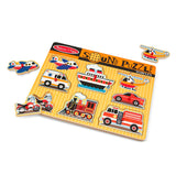 Melissa & Doug Vehicles Sound Puzzle (8 Pieces)