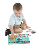 Melissa & Doug Musical Instruments Sound Puzzle - Wooden Peg Puzzle (8 pcs)
