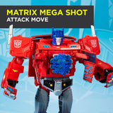 Transformers Toys Optimus Prime Cyberverse Ultimate Class Action Figure - Repeatable Matrix Mega Shot Action Attack Move - Toys for Kids 6 & Up, 11.5"