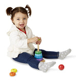 Melissa & Doug Rainbow Stacker Wooden Ring Educational Toy