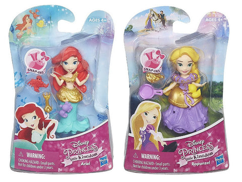 Set of 2: Disney Princess Little Kingdom Classic Dolls Ariel & Rapunzel
