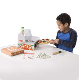 Melissa & Doug Top and Bake Wooden Pizza Counter Play Food Set