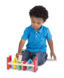 Melissa & Doug Deluxe Wooden Pound-A-Peg Toy With Hammer