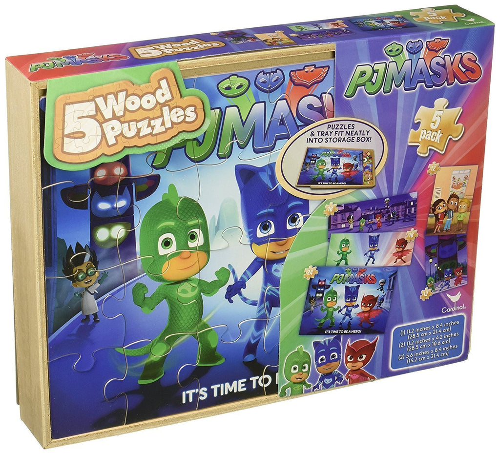 PJ Masks 5 Packs Wood Puzzle