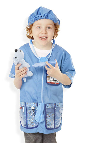 Melissa & Doug Veterinarian Role Play Costume Dress-Up Set (9 pcs)
