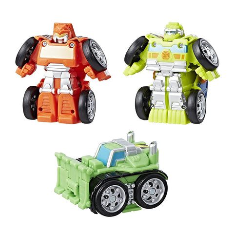 Playskool Heroes Transformers Rescue Bots Flip Racers Griffin Rock Construction Team