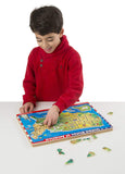 Melissa & Doug USA Map Sound Puzzle - Wooden Puzzle With Sound Effects (40 pcs)