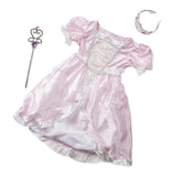 Melissa & Doug Princess Role Play Costume Set (3 pcs)- Pink Gown, Tiara, Wand