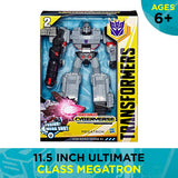 Transformers Toys Megatron Cyberverse Ultimate Class Action Figure - Repeatable Fusion Mega Shot Action Attack Move - Toys for Kids 6 and Up, 11.5-inch