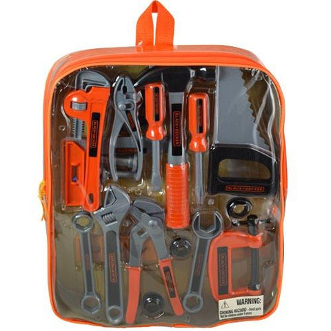 Jakks- Black & Decker Play & Go 23pc Backpack Set