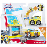 Playskool Heroes Transformers Rescue Bots Flip Racers Bumblebee Quick Launch Garage