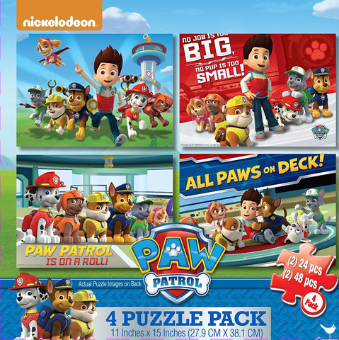 PAW Patrol 4-pk Puzzles with Rope Handle