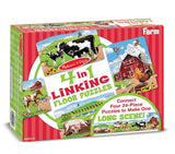 Melissa & Doug Farm 4-in-1 Jumbo Linking Jigsaw Floor Puzzle (96 pcs, 5 feet long)
