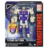 Transformers Generations Titans Return Voyager Blitzwing and Hazard
