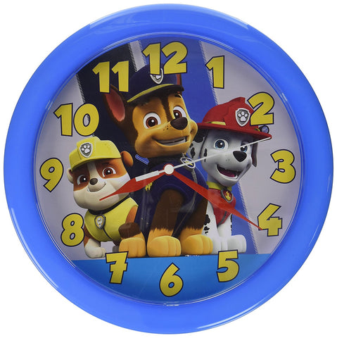 Paw Patrol 10" Round Wall Clock in Open Window Box.