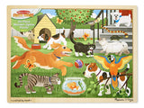 Melissa & Doug Pets at Play Wooden Jigsaw Puzzle With Storage Tray (24 pcs)