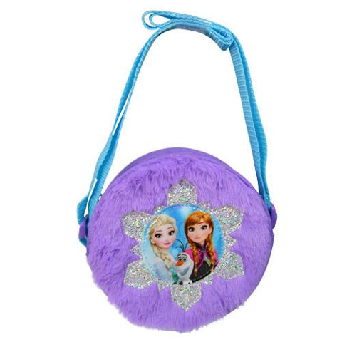 Frozen Plush Round Crossbody Bag