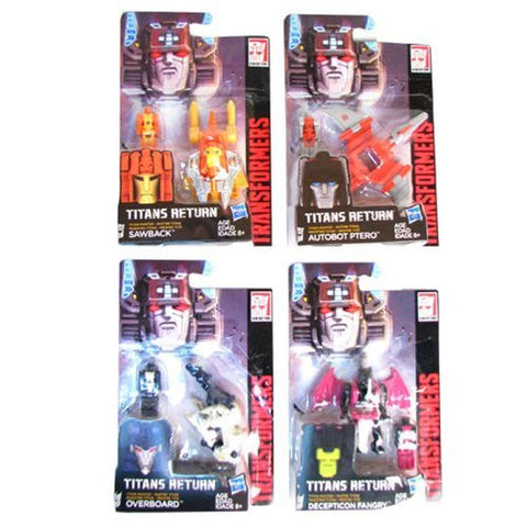 Transformers Generations Titan Masters Action Figure Wave 3 - Fangry, Sawback, Overboard, Ptero