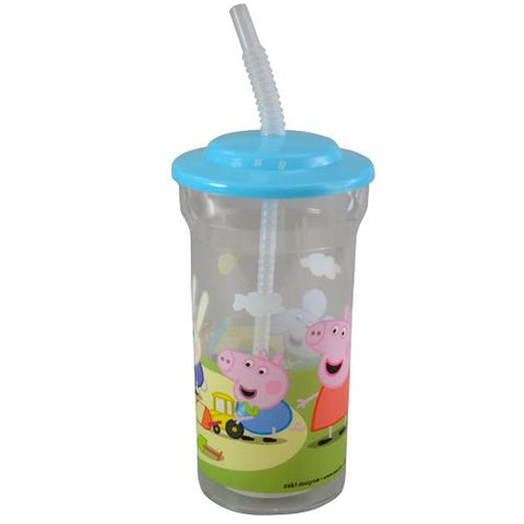 Peppa Pig 16 oz Sports Tumbler w lid and straw 55g
