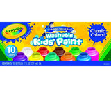 Crayola Washable Kids Paint set of 10 Bottles (2 fl oz/59mL)